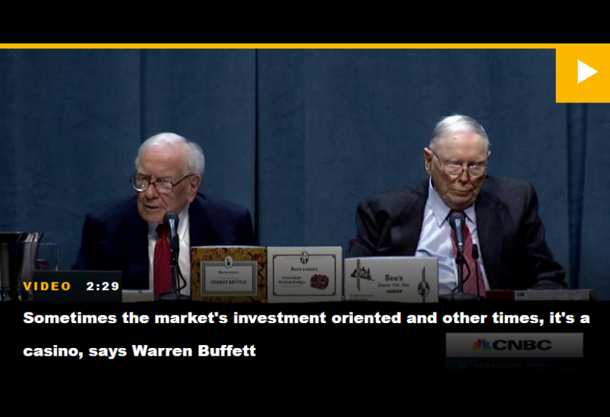 Newsfeed: Buffett Blasts Bankers For Turning Stock Market Into “A Gambling Parlor”