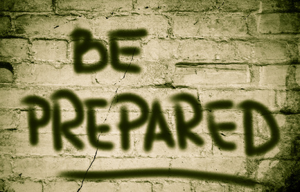 The writing on the wall says to be prepared